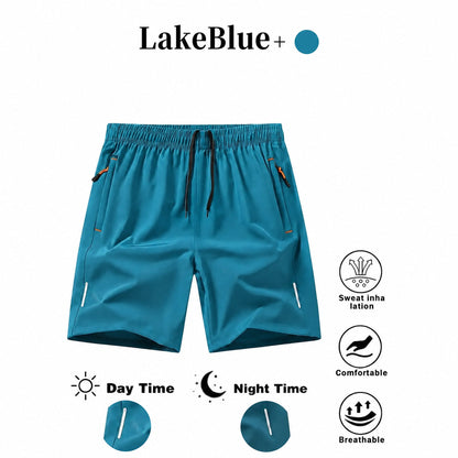 Men's 7-Pack  Dry-Fit Gym Shorts with Zipper Pockets ⭐⭐⭐⭐⭐