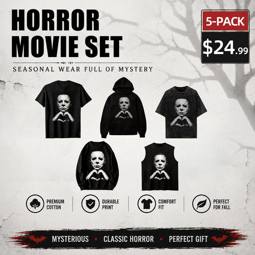 🎃Halloween Gift 🎃 Michael Myers Heart Shirt, Horror Movie Tee, Hoodie and Sweatshirt for autumn and winter