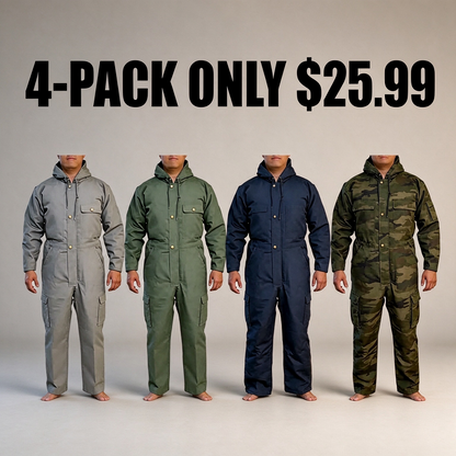 Men’s Loose Insulated Multi-Pocket Coverall