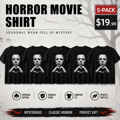 🎃Halloween Gift 🎃 Michael Myers Heart Shirt, Horror Movie Tee, Hoodie and Sweatshirt for autumn and winter