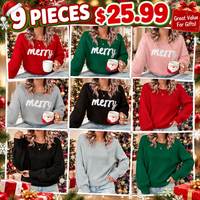 🎄 Christmas 9-Piece Sweater Set – $25.99