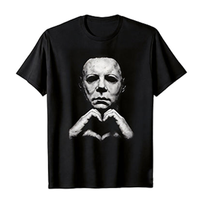 🎃Halloween Gift 🎃 Michael Myers Heart Shirt, Horror Movie Tee, Hoodie and Sweatshirt for autumn and winter