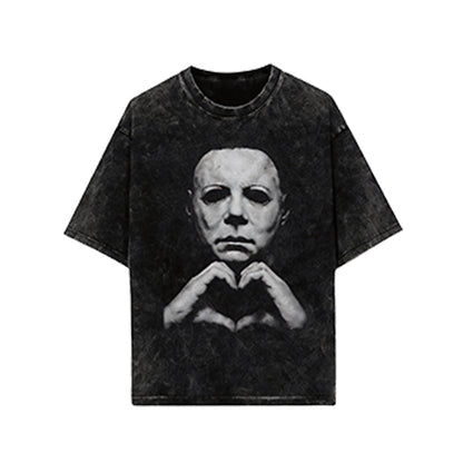 🎃Halloween Gift 🎃 Michael Myers Heart Shirt, Horror Movie Tee, Hoodie and Sweatshirt for autumn and winter