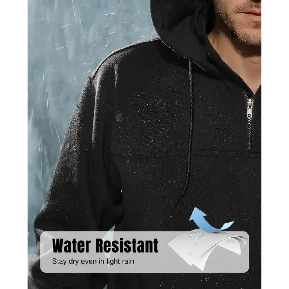 Men’s Water-Resistant Fleece Work Hoodie