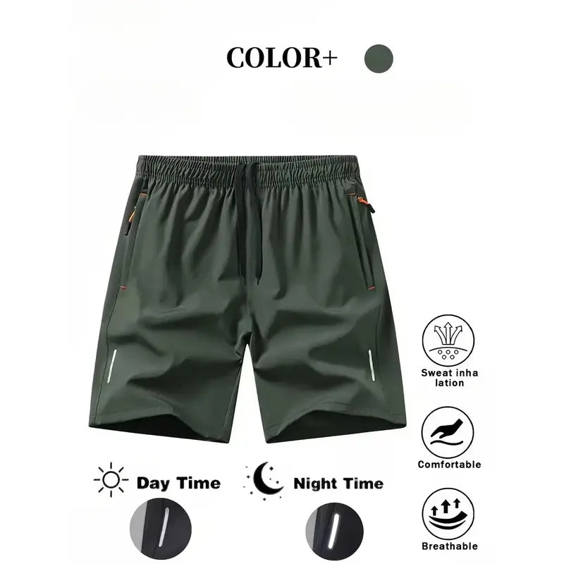 Men's 7-Pack  Dry-Fit Gym Shorts with Zipper Pockets ⭐⭐⭐⭐⭐