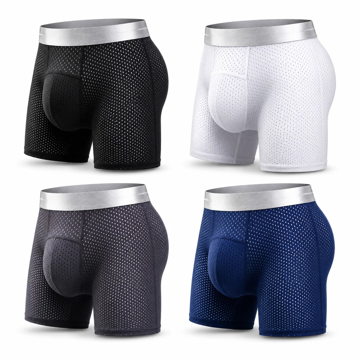 🔥 BEST DEAL 80% OFF TODAY🔥 2026 HOT SALE  AirFlexTM Premium Leakproof IceSilk Mesh Men's Boxer-180 Days free return