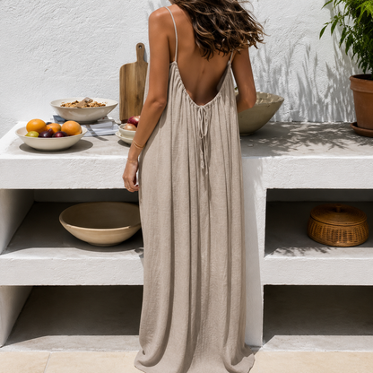 🔥Last Day 95% OFF🔥Women's Solid Color Cami Lounge Dress