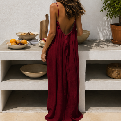 🔥Last Day 95% OFF🔥Women's Solid Color Cami Lounge Dress