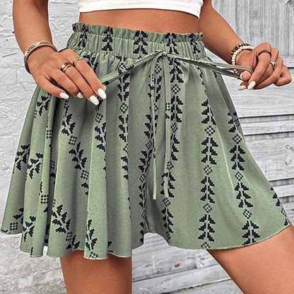🏆 Last Day Special Price  💃Women's Bohemian Print High-Waist Shorts